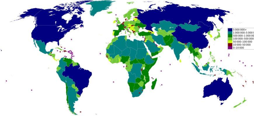Особенности самых больших мировых стран