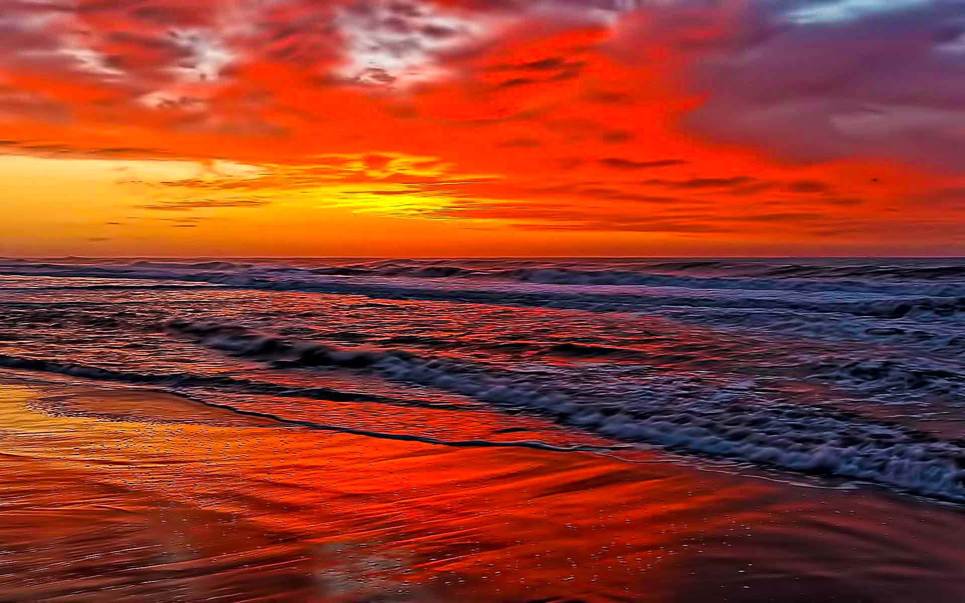 Красное море на закате